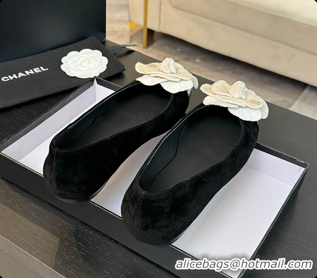 Good Product Chanel Flower Shoes Black And White 6080602