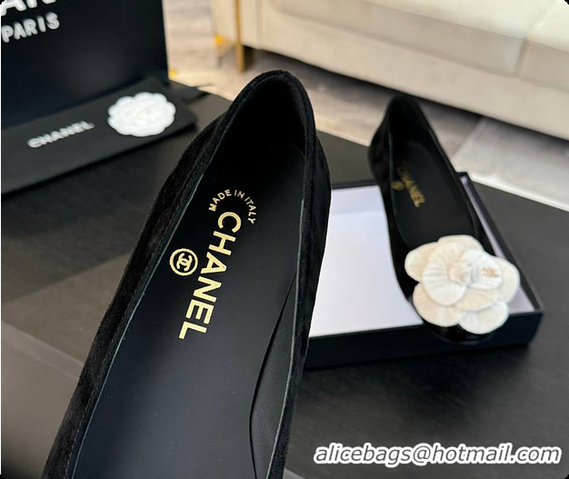 Good Product Chanel Flower Shoes Black And White 6080602