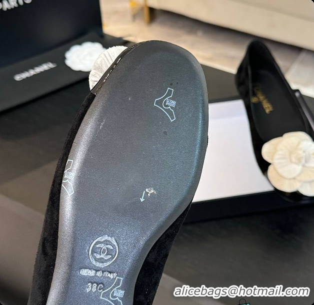 Good Product Chanel Flower Shoes Black And White 6080602