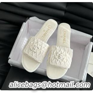 Best Price Chanel Women's Slide White 6080603