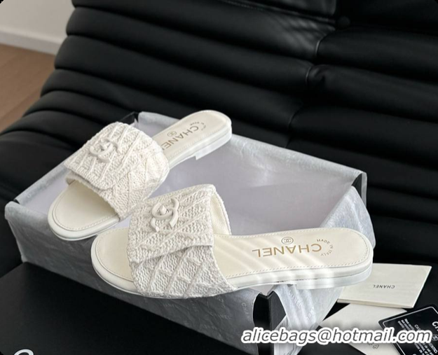 Best Price Chanel Women's Slide White 6080603