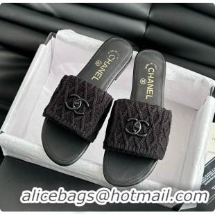Buy Discount Chanel Women's Slide Black 6080603