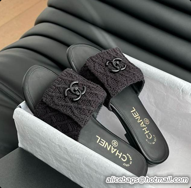 Buy Discount Chanel Women's Slide Black 6080603