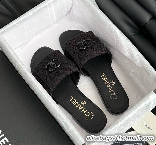 Buy Discount Chanel Women's Slide Black 6080603
