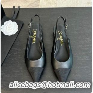 Most Popular Chanel Slingback Black 6080604