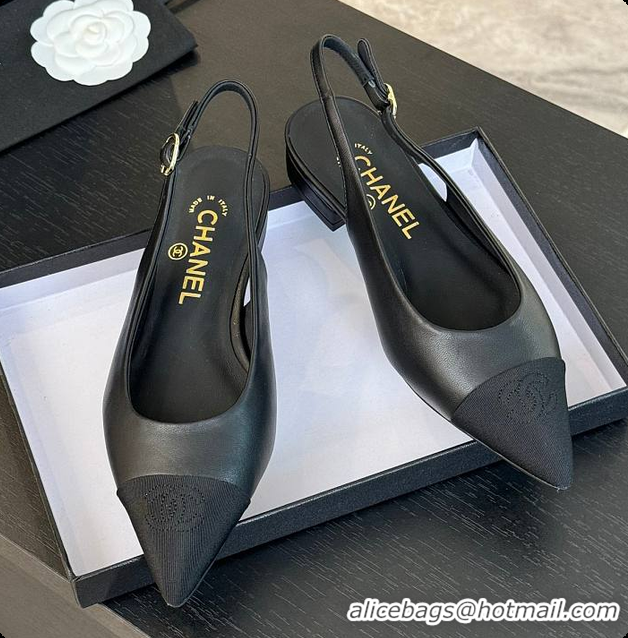Most Popular Chanel Slingback Black 6080604
