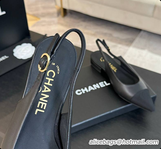 Most Popular Chanel Slingback Black 6080604
