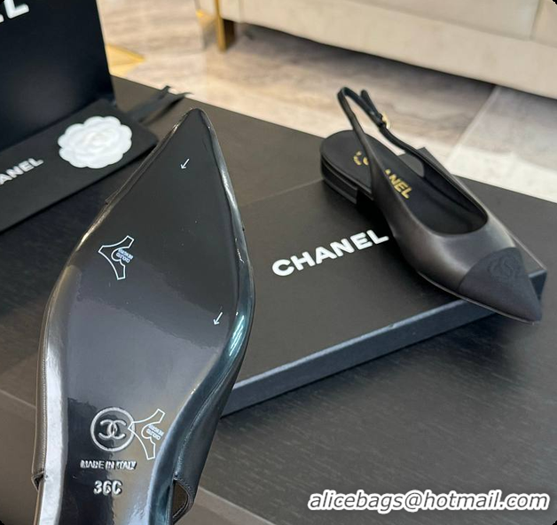 Most Popular Chanel Slingback Black 6080604