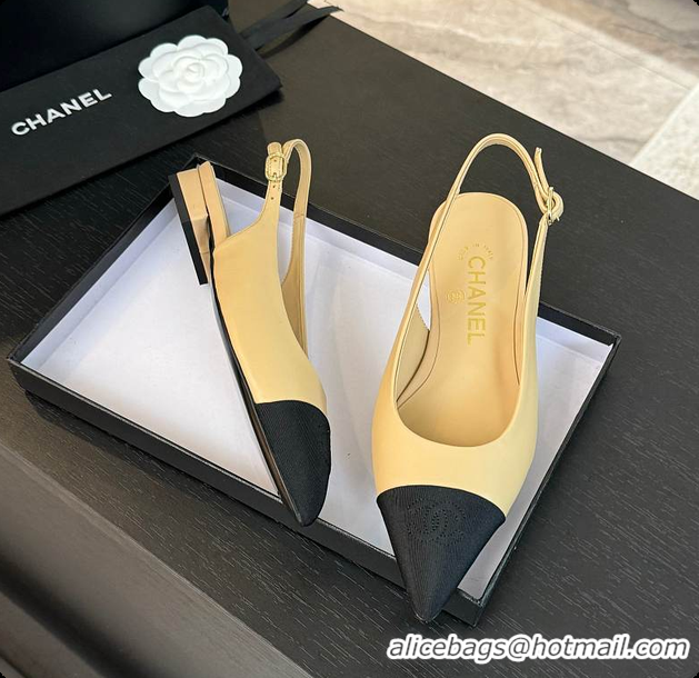 Luxurious Chanel Slingback Yellow 6080604