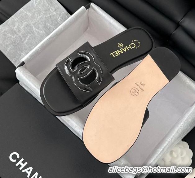 Buy Luxury Chanel Women Slide Black 6080605
