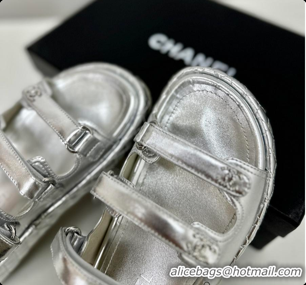 Hot Style Chanel Chunky Sandal Silver 6080608