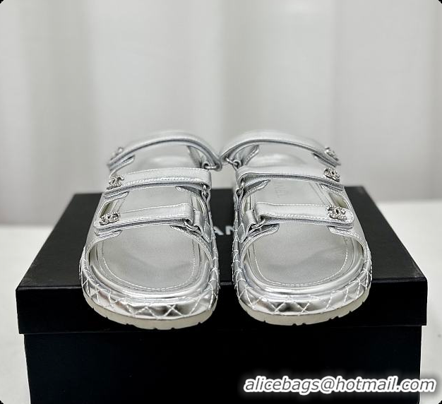 Hot Style Chanel Chunky Sandal Silver 6080608