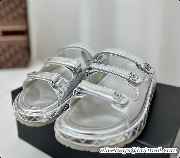 Hot Style Chanel Chunky Sandal Silver 6080608