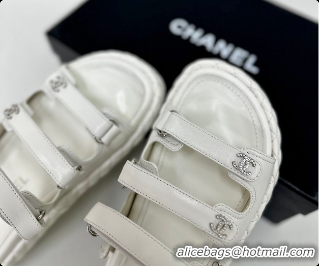 Cheap Price Chanel Chunky Sandal White 6080608