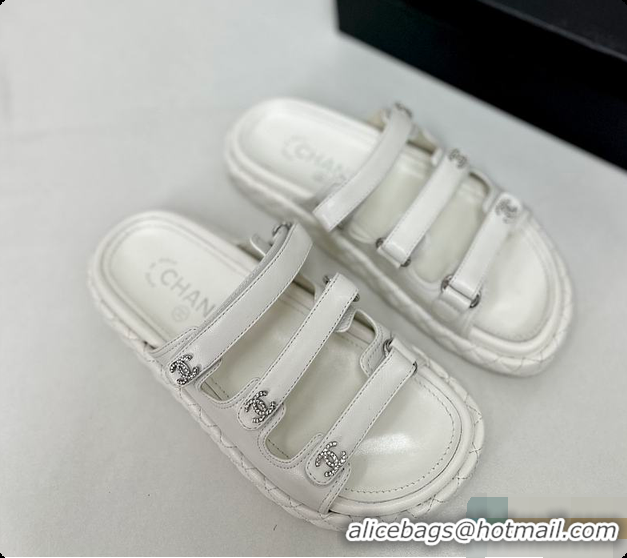 Cheap Price Chanel Chunky Sandal White 6080608