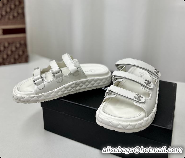 Cheap Price Chanel Chunky Sandal White 6080608