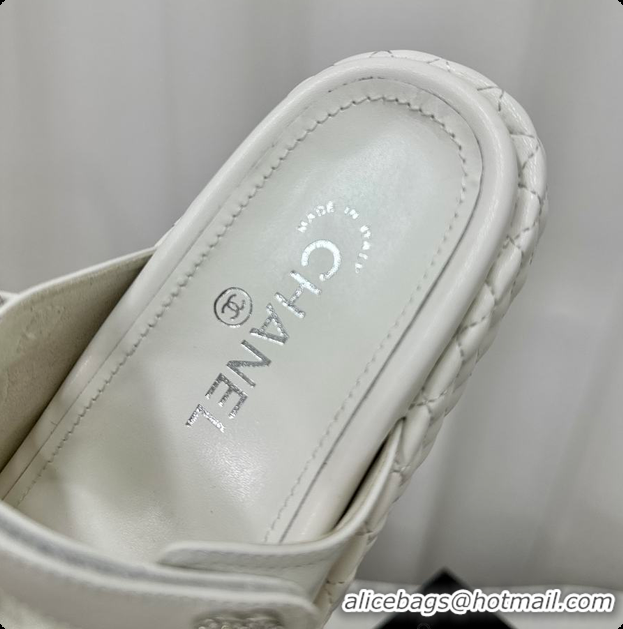 Cheap Price Chanel Chunky Sandal White 6080608