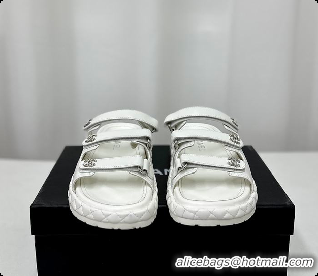 Cheap Price Chanel Chunky Sandal White 6080608