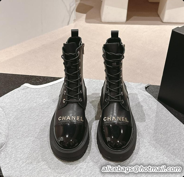 Grade Quality Chanel Zip Boots Black 6080611