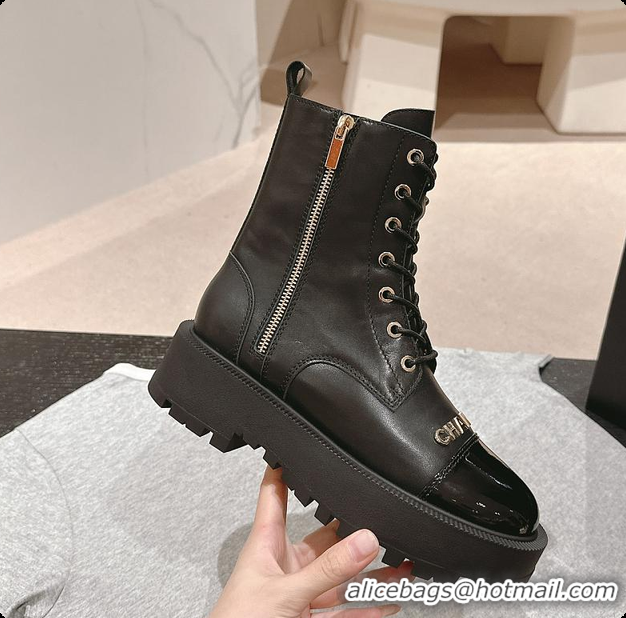 Grade Quality Chanel Zip Boots Black 6080611
