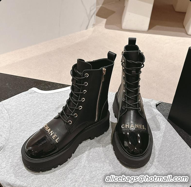 Grade Quality Chanel Zip Boots Black 6080611