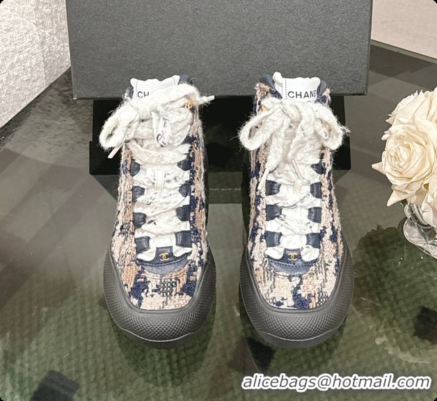 Good Quality Chanel Tweed Sneaker Brown 6080613