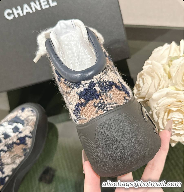 Good Quality Chanel Tweed Sneaker Brown 6080613