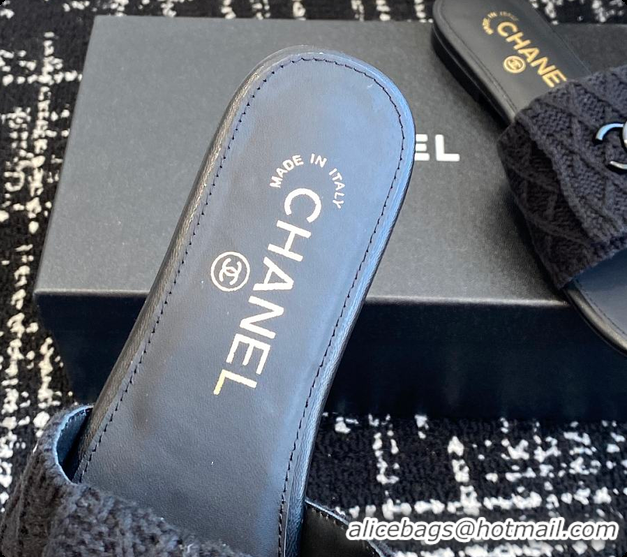 Sumptuous Chanel Flat Sandal Black 6080615