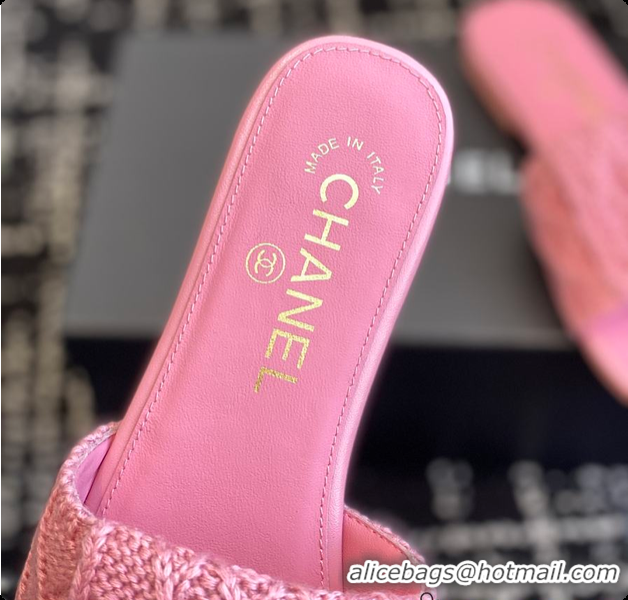 Fashion Chanel Flat Sandal Pink 6080616