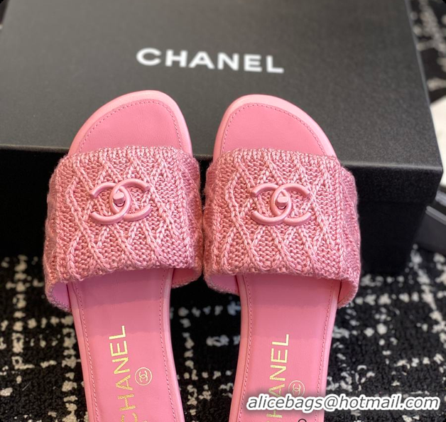 Fashion Chanel Flat Sandal Pink 6080616