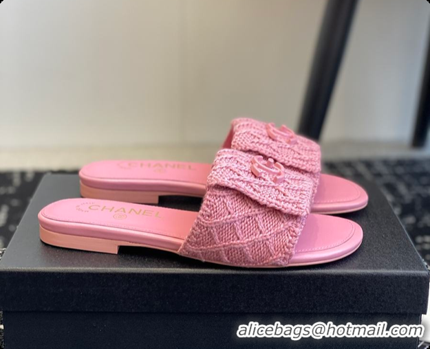 Fashion Chanel Flat Sandal Pink 6080616