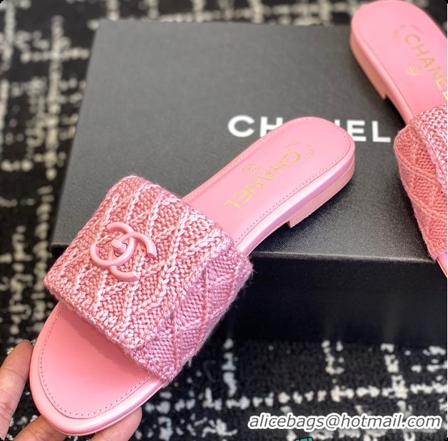 Fashion Chanel Flat Sandal Pink 6080616
