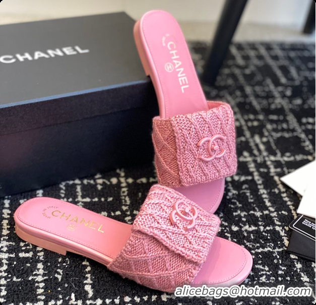 Fashion Chanel Flat Sandal Pink 6080616