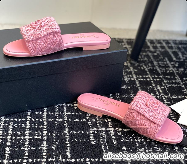 Fashion Chanel Flat Sandal Pink 6080616