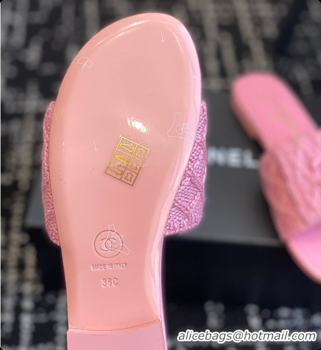 Fashion Chanel Flat Sandal Pink 6080616