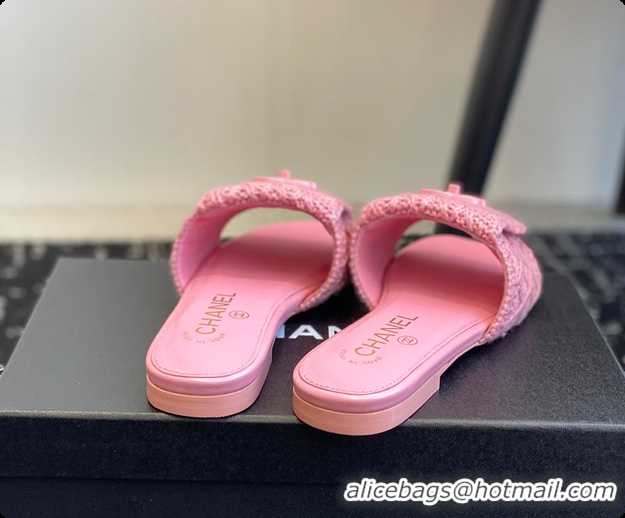 Fashion Chanel Flat Sandal Pink 6080616