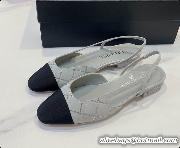 Popular Style Chanel Slingbacks Pump Grey 6080618
