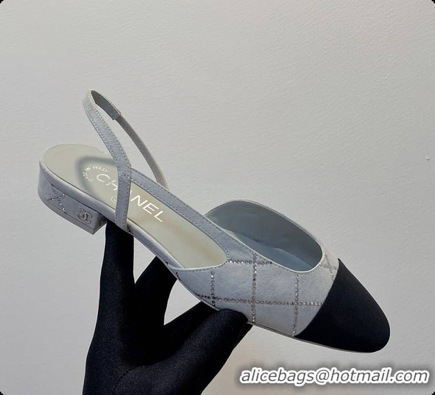 Popular Style Chanel Slingbacks Pump Grey 6080618
