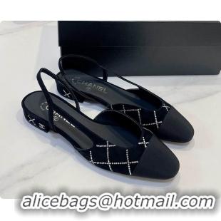 Top Grade Chanel Slingbacks Pump Black 6080618