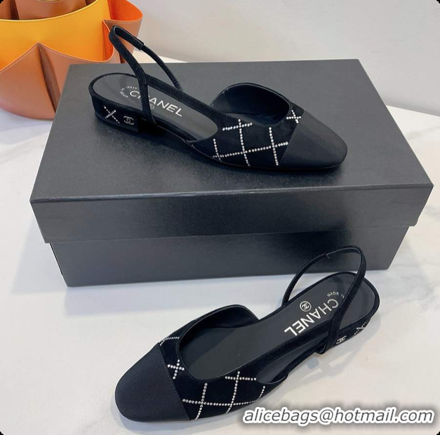 Top Grade Chanel Slingbacks Pump Black 6080618
