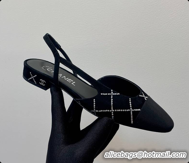 Top Grade Chanel Slingbacks Pump Black 6080618