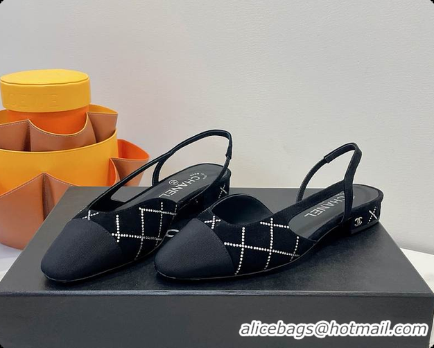 Top Grade Chanel Slingbacks Pump Black 6080618