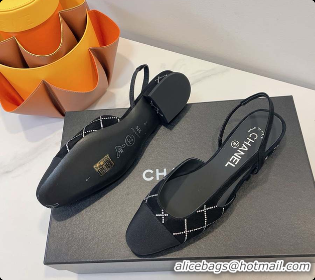 Top Grade Chanel Slingbacks Pump Black 6080618