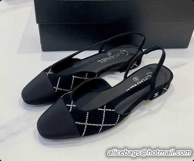 Top Grade Chanel Slingbacks Pump Black 6080618