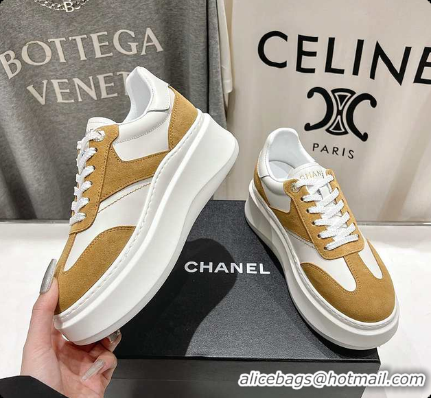 Big Discount Chanel Sneaker Brown 25ss 6080619