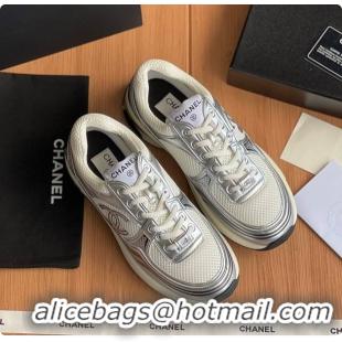 Classic Hot Chanel Sneaker Silver 6080619