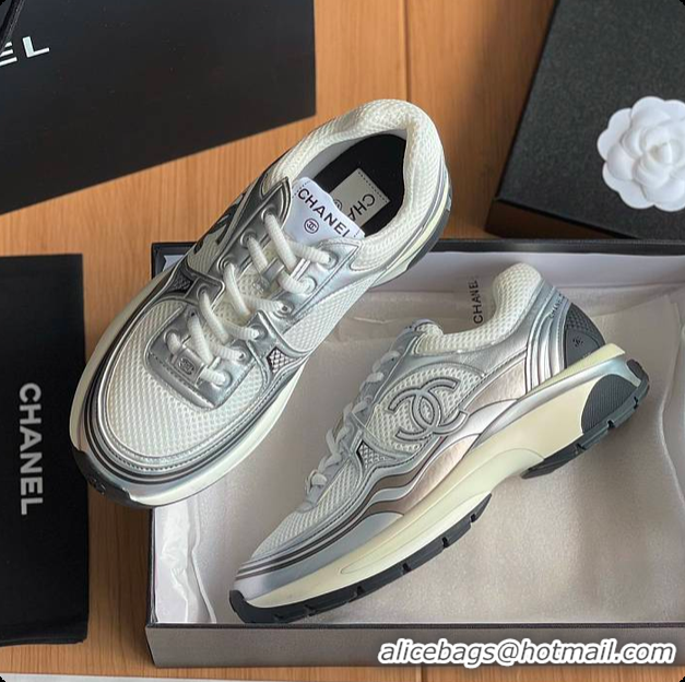 Classic Hot Chanel Sneaker Silver 6080619