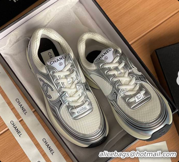 Classic Hot Chanel Sneaker Silver 6080619