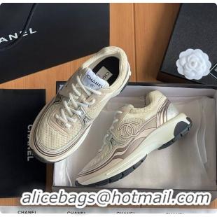 Buy New Cheap Chanel Sneaker Beige 6080619