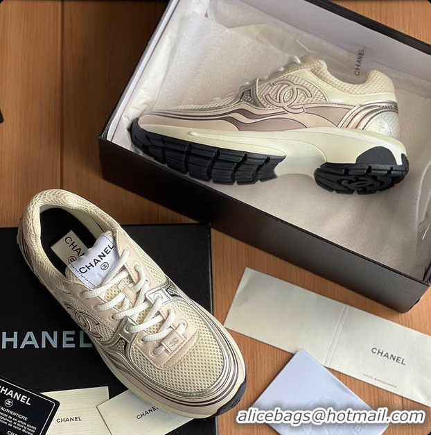 Buy New Cheap Chanel Sneaker Beige 6080619